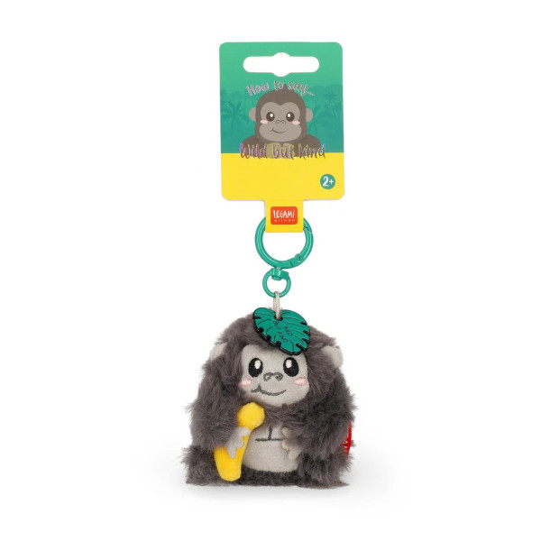 Legami SPK0019 Μπρελόκ Plush Key Ring - Gorilla