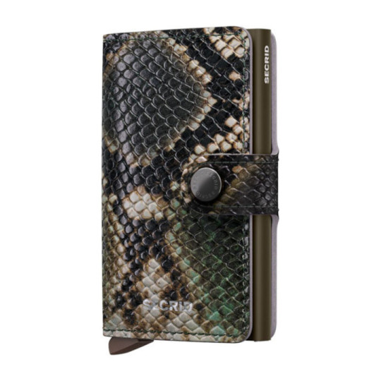 Secrid Miniwallet Πορτοφόλι Serpent Leather (Green)