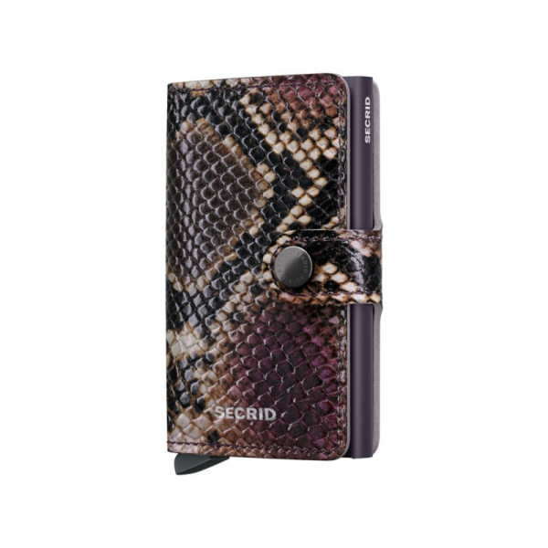 Secrid Miniwallet Πορτοφόλι Serpent Leather (Purple)