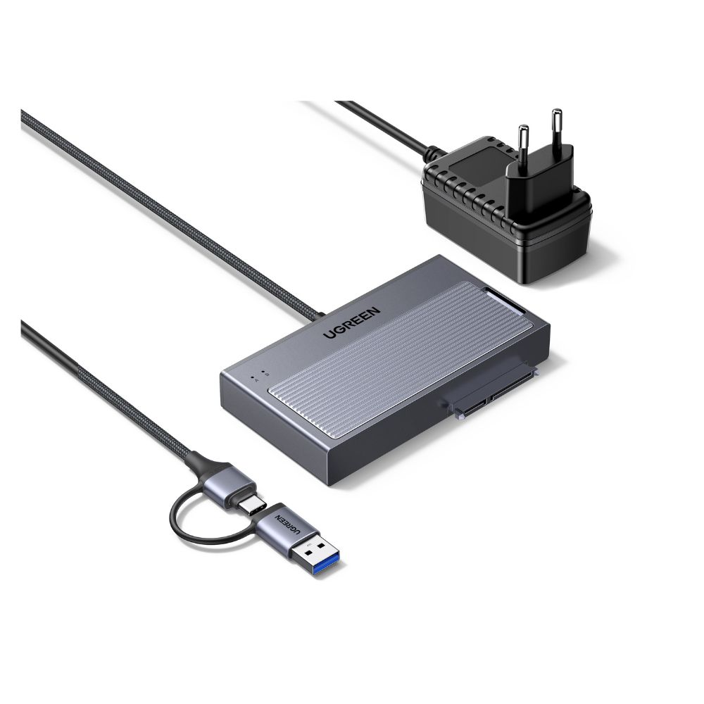 UGreen D320/75621EU Μετατροπέας USB 3.2/USB-C σε M.2 NVMe/SATA