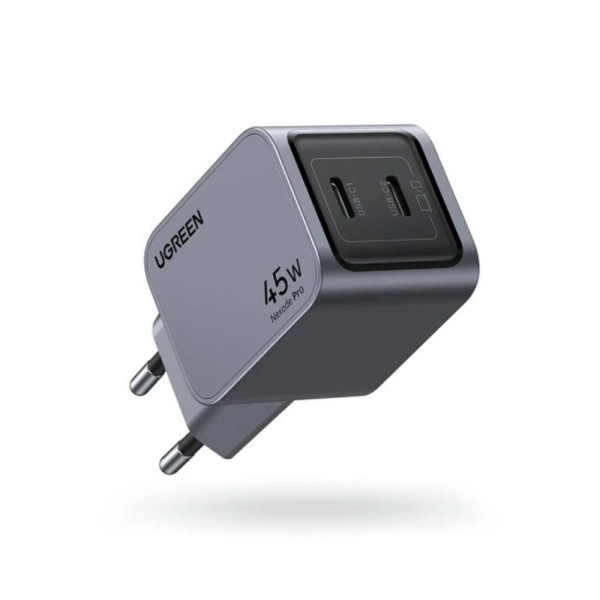 UGreen X707/35008 Φορτιστής GaN PD 45W 2 Θέσεων (Γκρι)