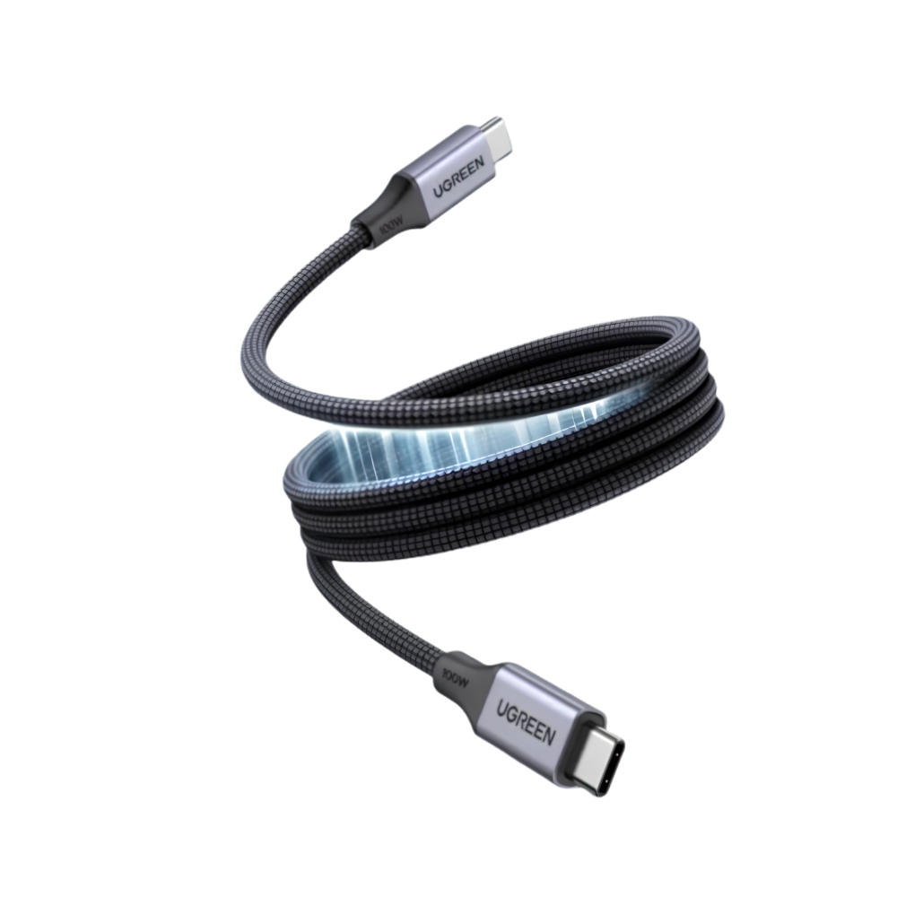 Καλώδιο UGreen L520/55517 USB-C σε USB-C PD 100W, Magnetic 1m