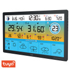 LiFE HORIZON Smartweather TUYA Smart Wi-Fi μετεωρολογικός σταθμός με ασύρματο εξωτερικό αισθητήρα, έγχρωμη οθόνη LCD 15.5" και πρόγνωση καιρού 5 ημερών