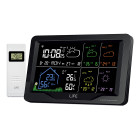 LiFE STEPPE Smartweather TUYA Smart Wi-Fi μετεωρολογικός σταθμός με ασύρματο εξωτερικό αισθητήρα, έγχρωμη οθόνη LCD 7.5" και πρόγνωση καιρού 5 ημερών.
