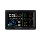 LiFE STEPPE Smartweather TUYA Smart Wi-Fi μετεωρολογικός σταθμός με ασύρματο εξωτερικό αισθητήρα, έγχρωμη οθόνη LCD 7.5" και πρόγνωση καιρού 5 ημερών.