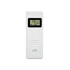 LiFE STEPPE Smartweather TUYA Smart Wi-Fi μετεωρολογικός σταθμός με ασύρματο εξωτερικό αισθητήρα, έγχρωμη οθόνη LCD 7.5" και πρόγνωση καιρού 5 ημερών.