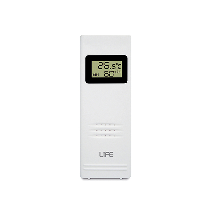 LiFE STEPPE Smartweather TUYA Smart Wi-Fi μετεωρολογικός σταθμός με ασύρματο εξωτερικό αισθητήρα, έγχρωμη οθόνη LCD 7.5" και πρόγνωση καιρού 5 ημερών.