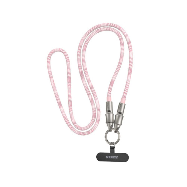 Καλώδιο UGreen L508/35510 USB-C σε USB-C PD 60W Lanyard 1.2m (Ροζ)