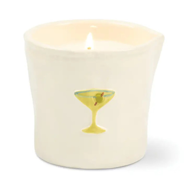 Paddywax Bistro Martini Φυτικό Κερί 226gr σε Κεραμικό Δοχείο - Lemon & Violet