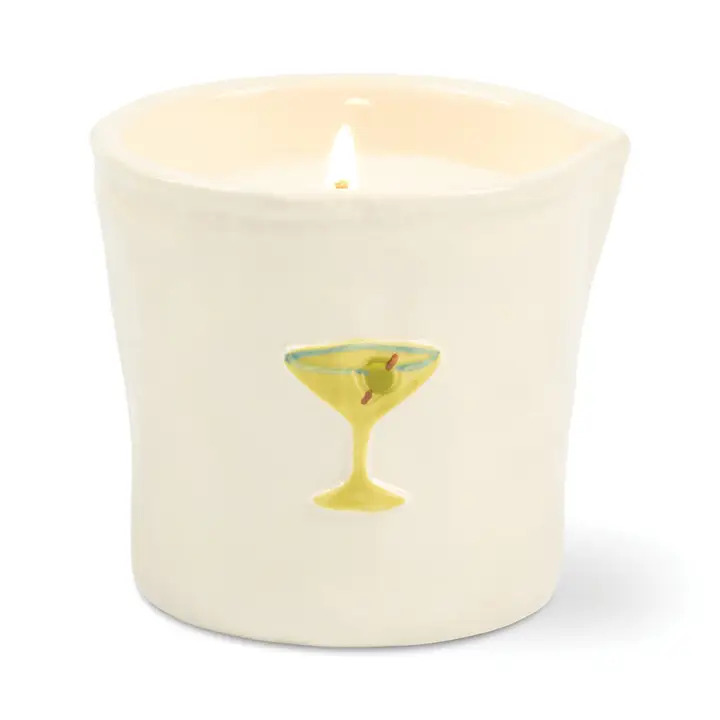 Paddywax Bistro Martini Φυτικό Κερί 226gr σε Κεραμικό Δοχείο - Lemon & Violet