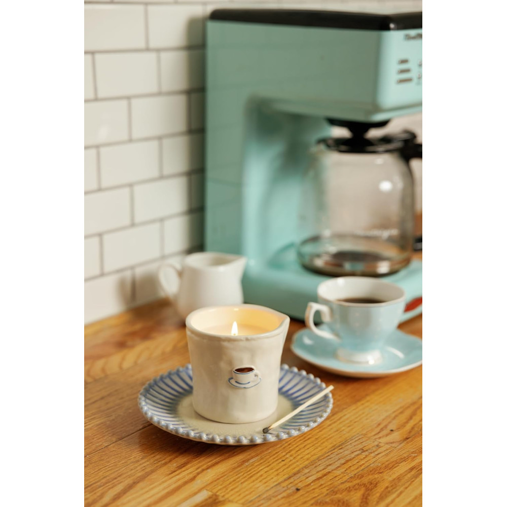 Paddywax Bistro Cappuccino Φυτικό Κερί 226gr σε Κεραμικό Δοχείο - Chocolate & Cherry
