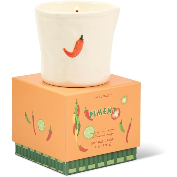 Paddywax Bistro Piment Φυτικό Κερί 226gr σε Κεραμικό Δοχείο - Chill & Mango