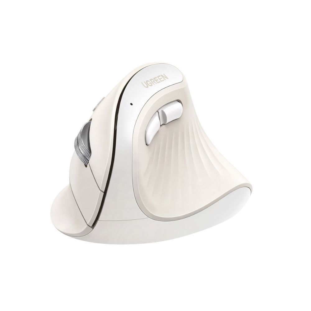 Ugreen MU008/85249 Ασύρματο Ποντίκι Multi-Mode Vertical Mouse 2.4GHz/BT (Λευκό)