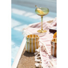 Paddywax Cabana Φυτικό Κερί 184gr σε Κίτρινο Ριγέ Κεραμικό Δοχείο - Gold Coast