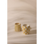 Paddywax Cabana Φυτικό Κερί 184gr σε Κίτρινο Ριγέ Κεραμικό Δοχείο - Gold Coast