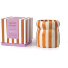 Paddywax Cabana Φυτικό Κερί 184gr σε Πορτοκαλί Ριγέ Κεραμικό Δοχείο - Sienna Sunset