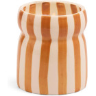 Paddywax Cabana Φυτικό Κερί 184gr σε Πορτοκαλί Ριγέ Κεραμικό Δοχείο - Sienna Sunset