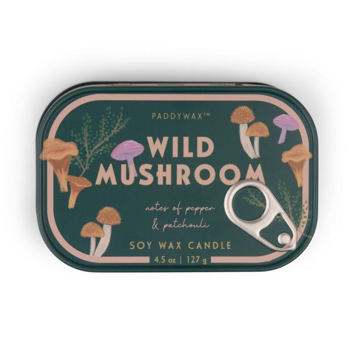 Paddywax Bistro Mushroom Φυτικό Κερί 127gr σε Μεταλλικό Δοχείο Κονσέρβα - Wild Mushroom