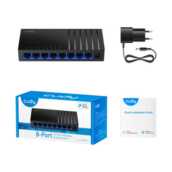 Cudy GS108D Switch 8 Θέσεων V4.0 Gigabit