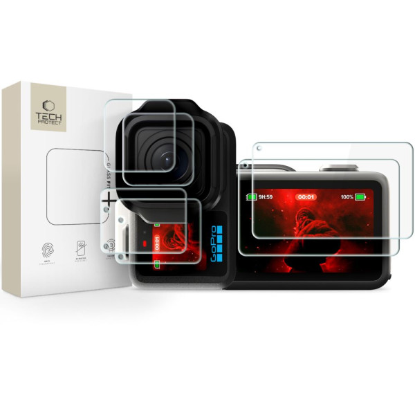 Tech-Protect Foil Glass Fit+ 2 Set για Gopro Mission 1 / Pro