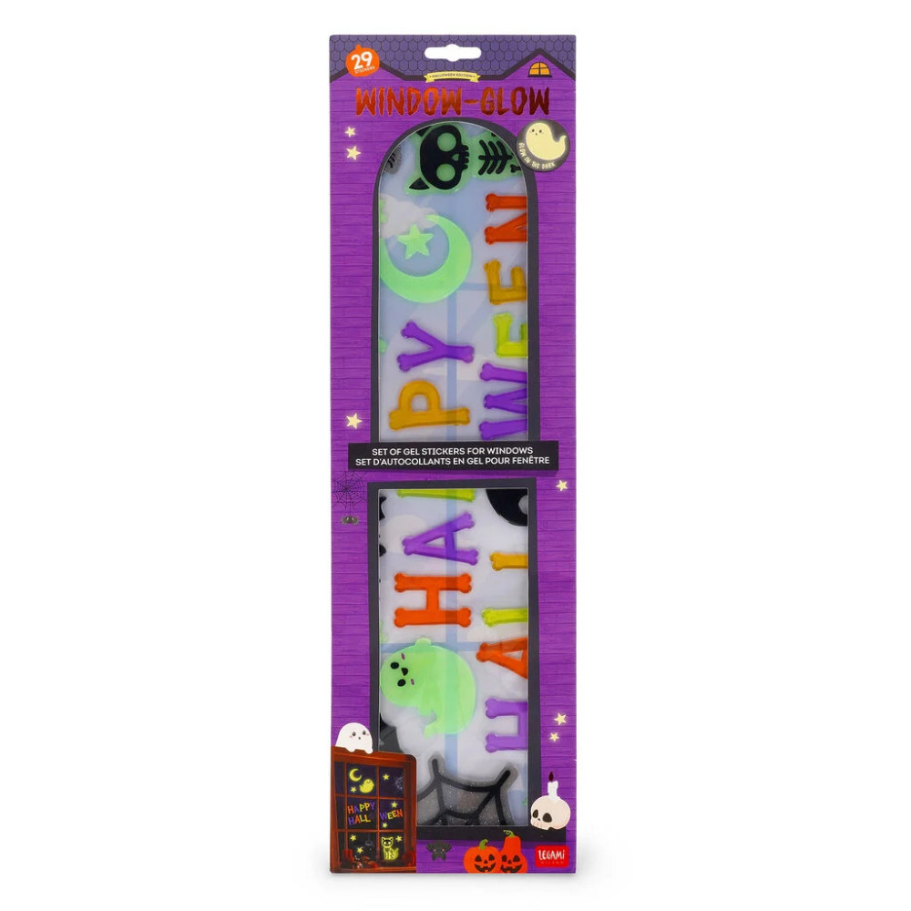 Legami Halloween Σετ 29 Αυτοκόλλητα για Παράθυρα - Windo-Glow