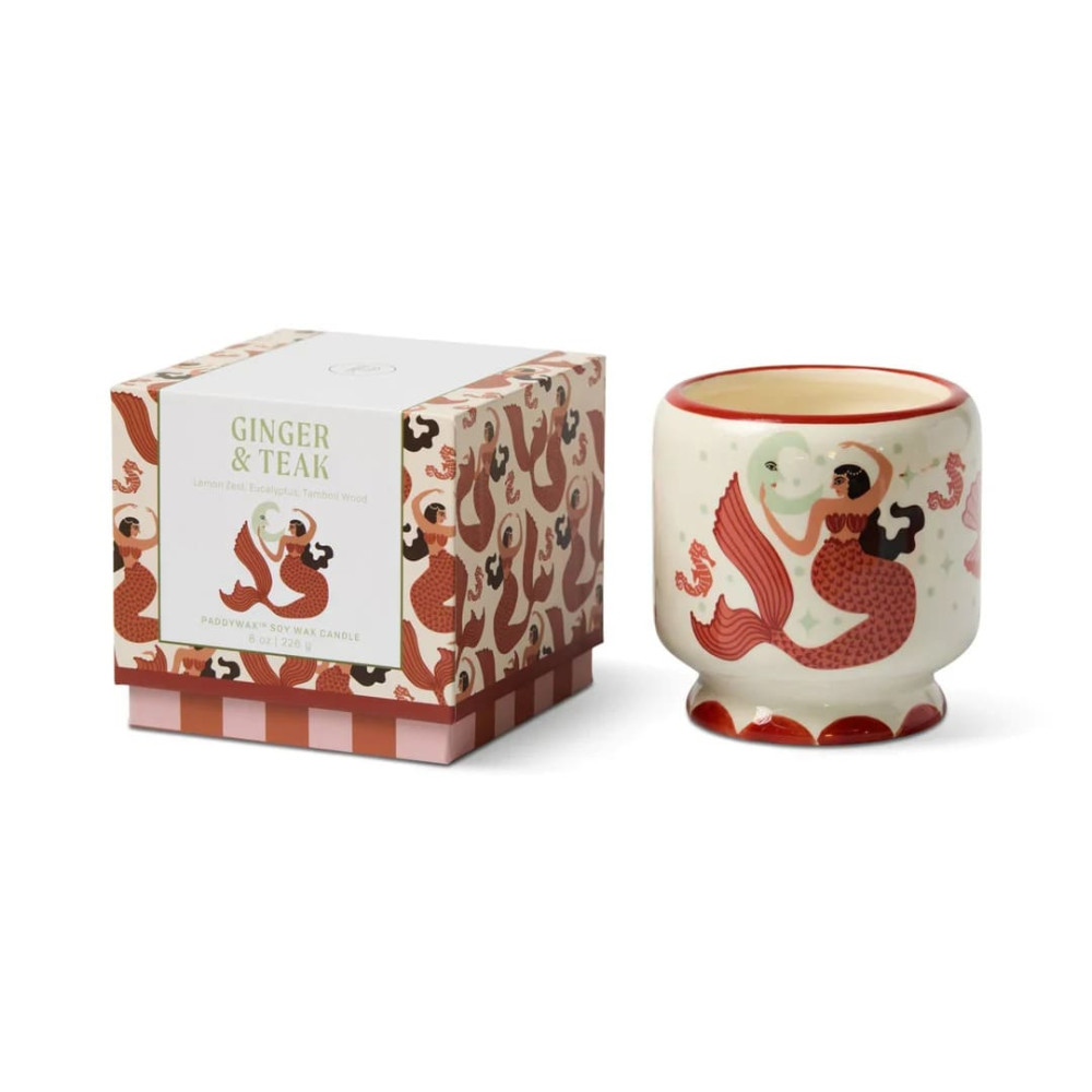 Paddywax A dopo Κεραμικό Κερί Σόγιας - Ginger &Teak 226gr Mermaid & Moon