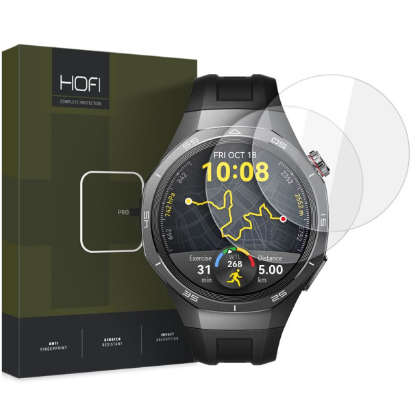 Hofi GLASS FIT+ 2-pack για Huawei WATCH GT 5 (46 MM)