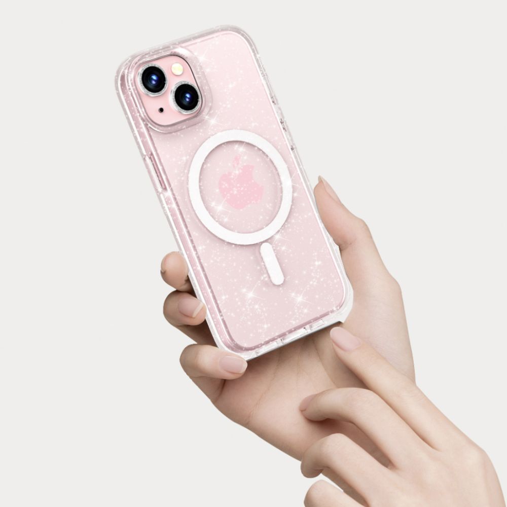 Tech-Protect Flexair Hybrid MagSafe θήκη για Apple iPhone 15 (Glitter Clear)