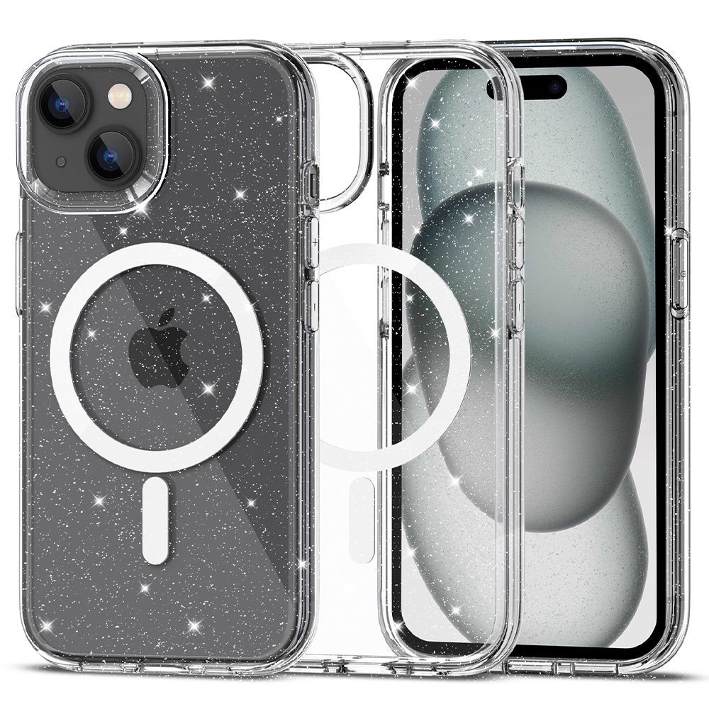 Tech-Protect Flexair Hybrid MagSafe θήκη για Apple iPhone 15 (Glitter Clear)