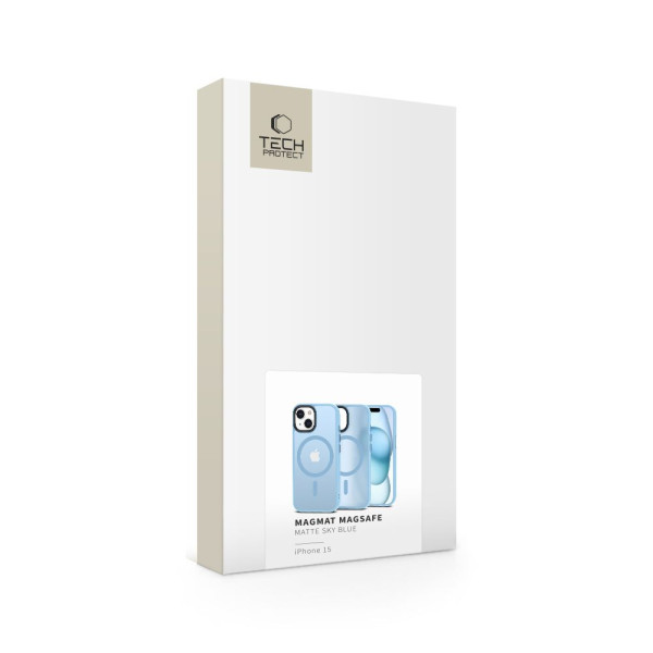 Tech-Protect Θήκη Magmat Magsafe για iPhone 15 (Matte Sky Blue)