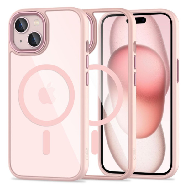Tech-Protect Θήκη Magmat Magsafe για iPhone 15 (Pink/Clear)