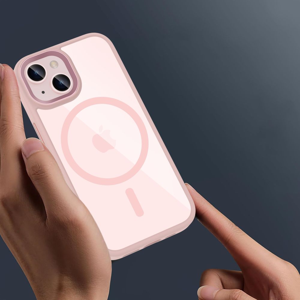 Tech-Protect Θήκη Magmat Magsafe για iPhone 15 (Pink/Clear)