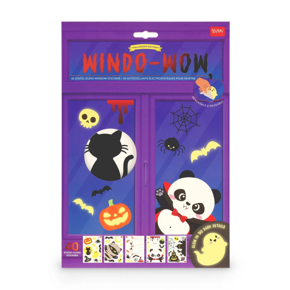 Legami Halloween Σετ 40 Αυτοκόλλητα για Παράθυρα - Windo-Wow!