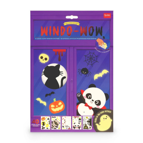 Legami Halloween Σετ 40 Αυτοκόλλητα για Παράθυρα - Windo-Wow!