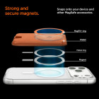 Spigen Valentinus MAGFIT+ Magsafe Card Holder Θήκη Καρτών Metallic Orange) 