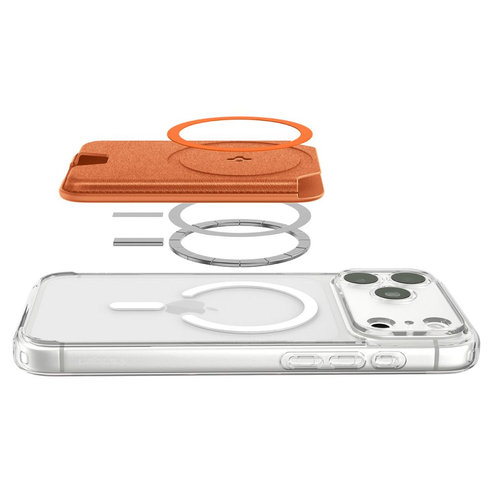 Spigen Valentinus MAGFIT+ Magsafe Card Holder Θήκη Καρτών Metallic Orange) 