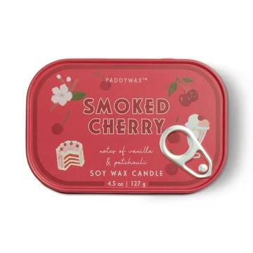 Paddywax Bistro Cherry Φυτικό Κερί 127gr σε Μεταλλικό Δοχείο Κονσέρβα - Smoked Cherry