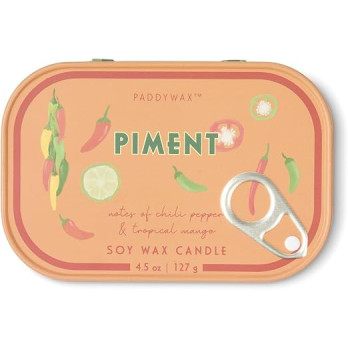 Paddywax Bistro Piment Φυτικό Κερί 127gr σε Μεταλλικό Δοχείο Κονσέρβα - Chilli & Mango