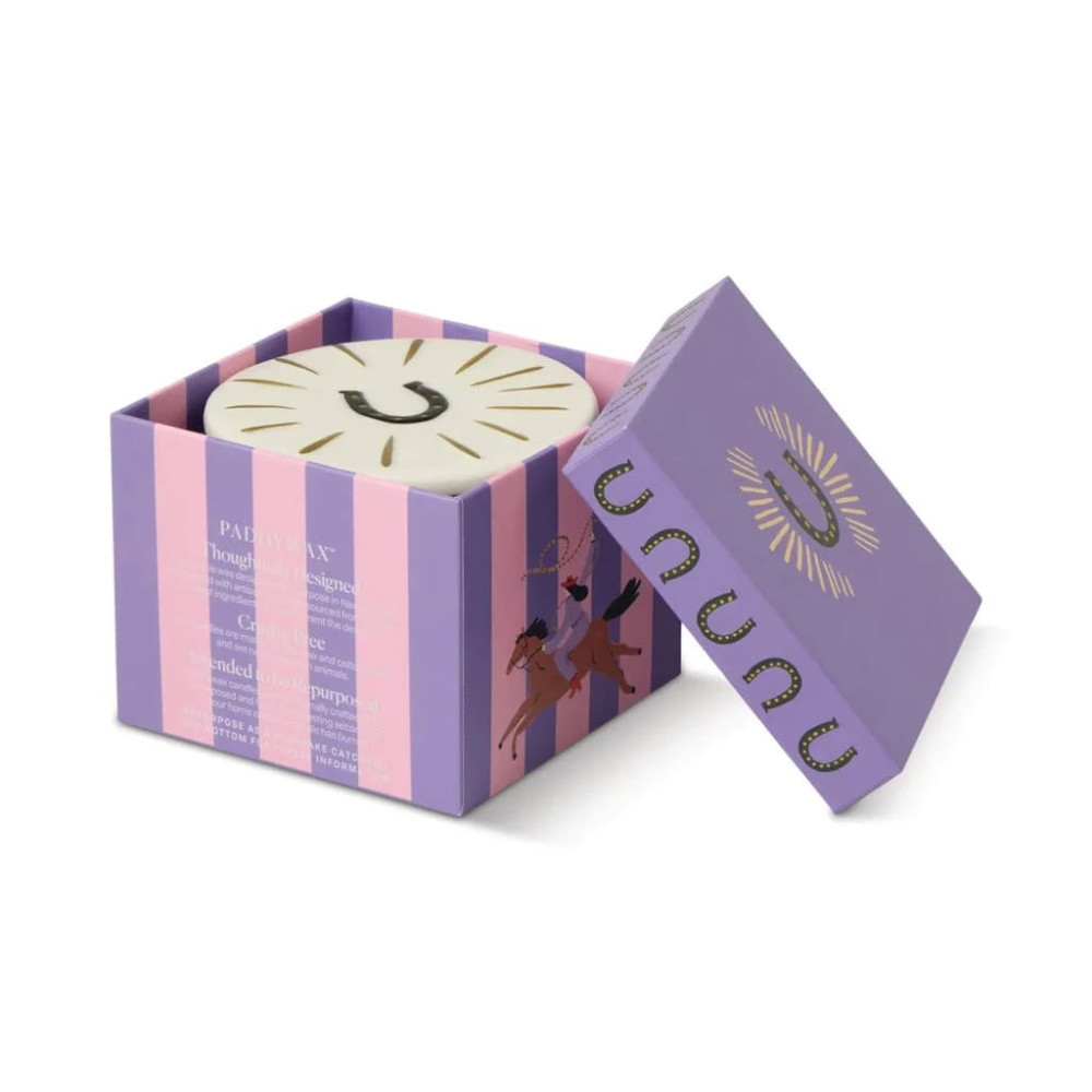Paddywax Charmed Γυάλινο Κερί Σόγιας With Horseshoe Lid - Tabac & Pine