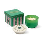 Paddywax Charmed Γυάλινο Κερί Σόγιας With Four Leaf Clover Lid - Dandelion & Clover