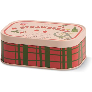 Paddywax Bistro Strawberry Φυτικό Κερί 127gr σε Μεταλλικό Δοχείο Κονσέρβα - Strawberry