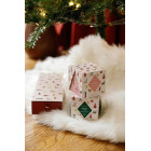 Paddywax Christmas 127gr Ριγωτό Πράσινο Κερί Σόγιας - Pink Peppermint