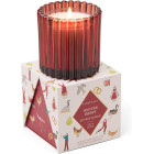 Paddywax Christmas 127gr Ριγωτό Πράσινο Κερί Σόγιας - Winter Berry