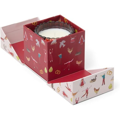 Paddywax Christmas 127gr Ριγωτό Πράσινο Κερί Σόγιας - Winter Berry