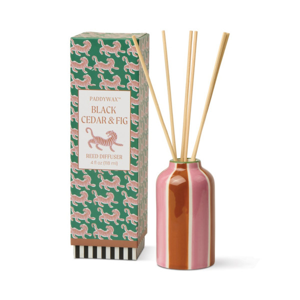 Paddywax A dopo Tiger Κεραμικό Diffuser 118ml - Black Cedar & Fig