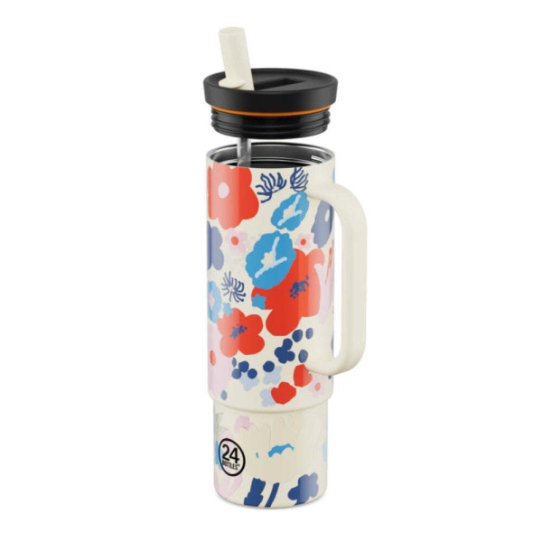 24Bottles Straw Cup Ανοξείδωτο Ποτήρι Θερμός με Καλαμάκι 0.80lt (Domenica)