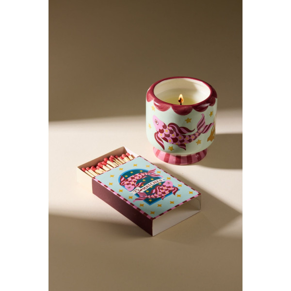 Paddywax Adopo 75 Σπίρτα Aσφαλείας 9.6cm - 'Koi Fish' Red