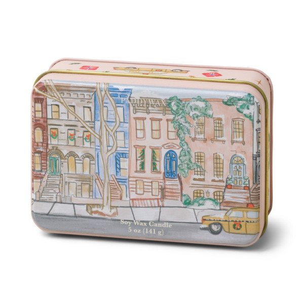 Paddywax Christmas Tin Tangerine & Clove Κερί Σόγιας σε Μεταλλικό Δοχείο 141g - Brownstone