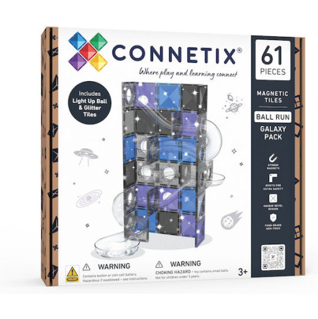 Connetix Ball Run Galaxy Pack 61 τμχ