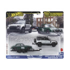 Mattel Hot Wheels: Premium Car Culture Team Transport - Land Rover Defender 110 2023 & Jaguar MK1 (JBM29)